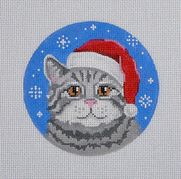 Grey Tabby Cat ornament by Pepperberry Designs
