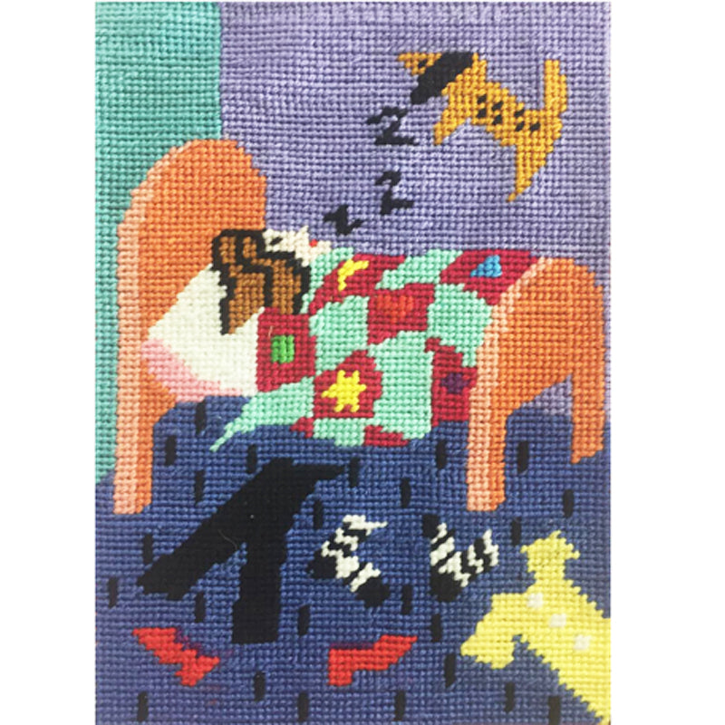 Jennifer Pudney Needlepoint Dog Tired