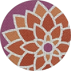 Orange Graphic Flower by Pepperberry Designs