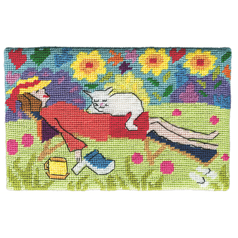 Jennifer Pudney Needlepoint Cat Nap