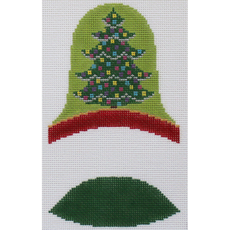 Christmas Tree Bell Needlepoint Ornament