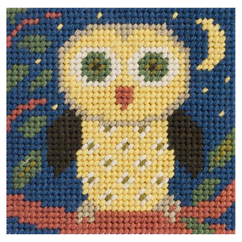 Owl Beginners Needlepoint kit