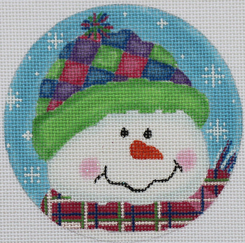 Snowman -Patches ornament by Pepperberry Designs