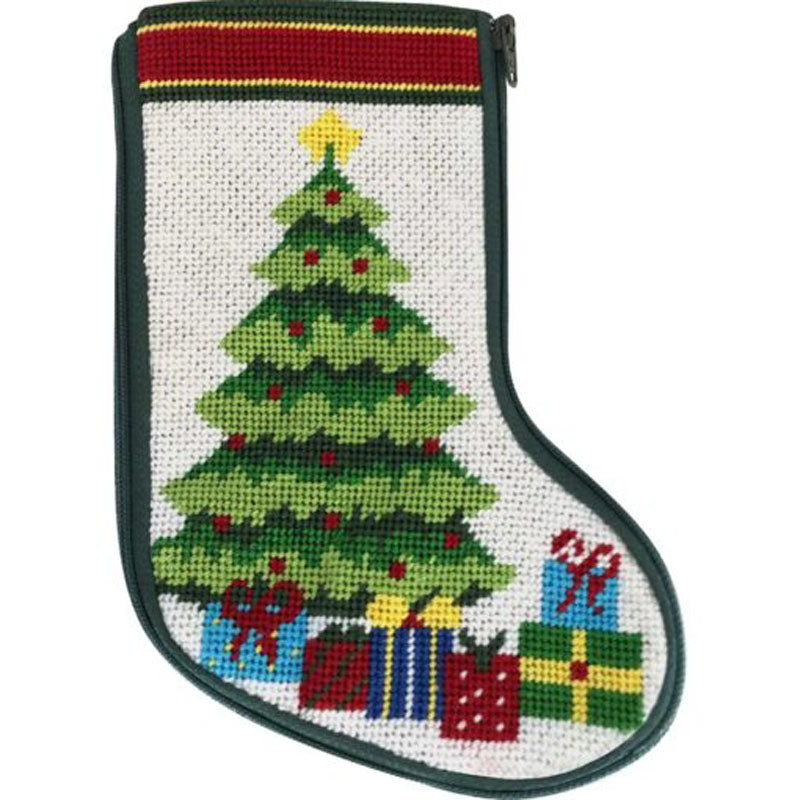 Needlepoint Mini Stocking Kit Tree & Gifts