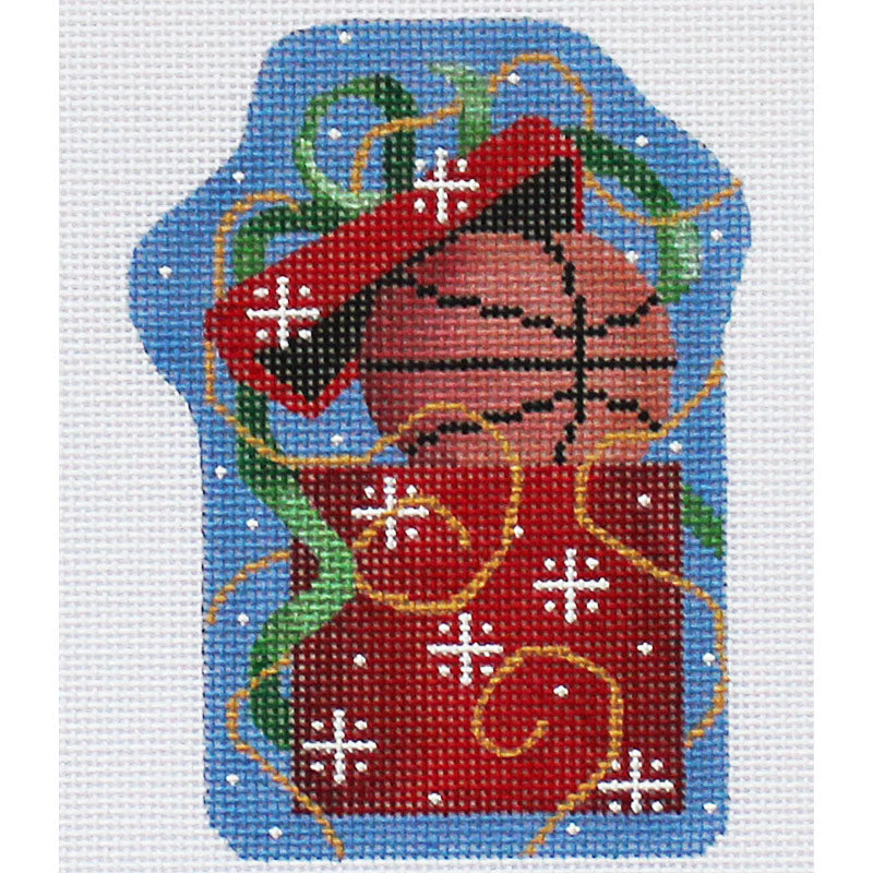 Basketball Gift Needlepoint ornament