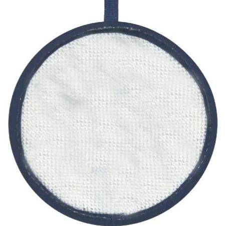 Blank Needlepoint Ornaments - Set of 3 - All blue