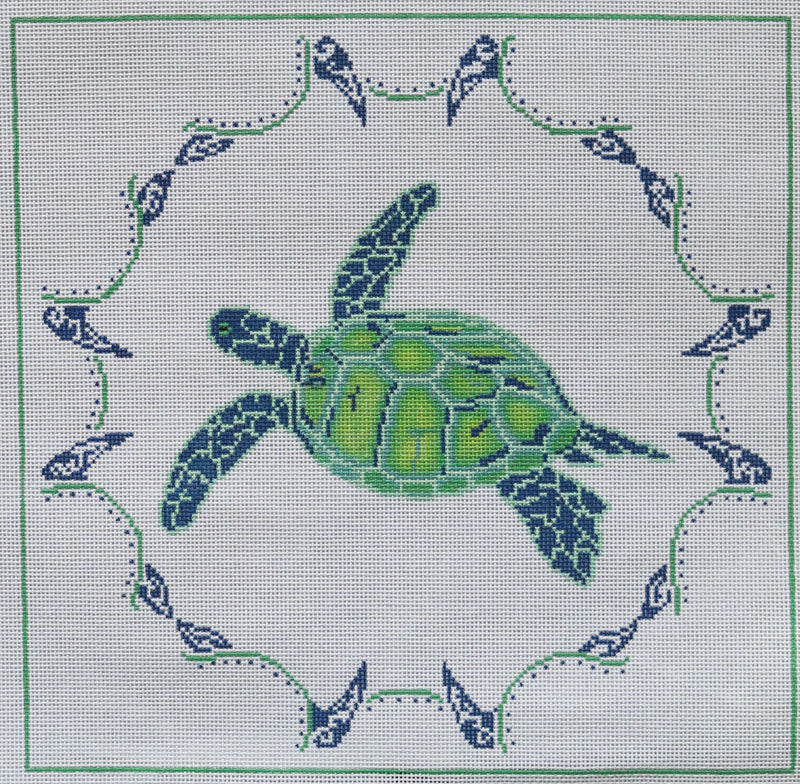 Honu Sea Turtle Needlepoint