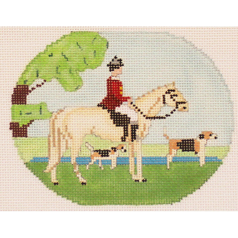 The Hunt Needlepoint Ornament