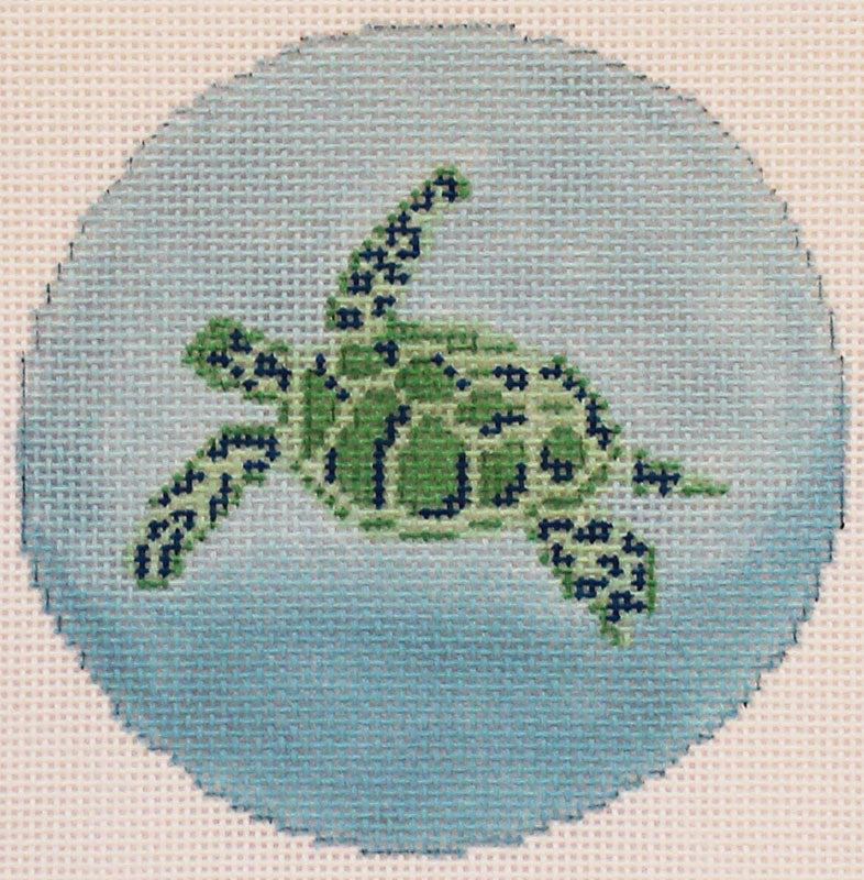 Sea Turtle Needlepoint Ornament