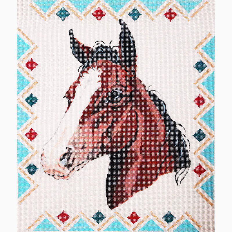Brown Horse with border
