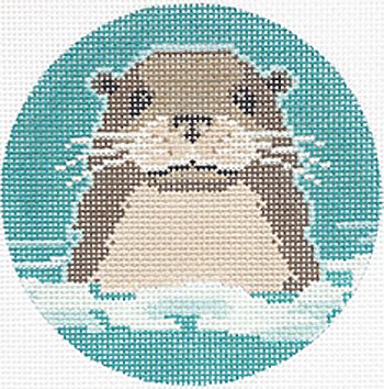 Otter Ornament  - Canvas Only