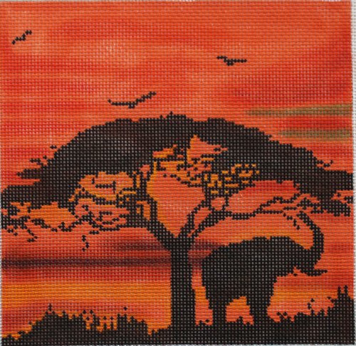 African Sunset - Canvas Only