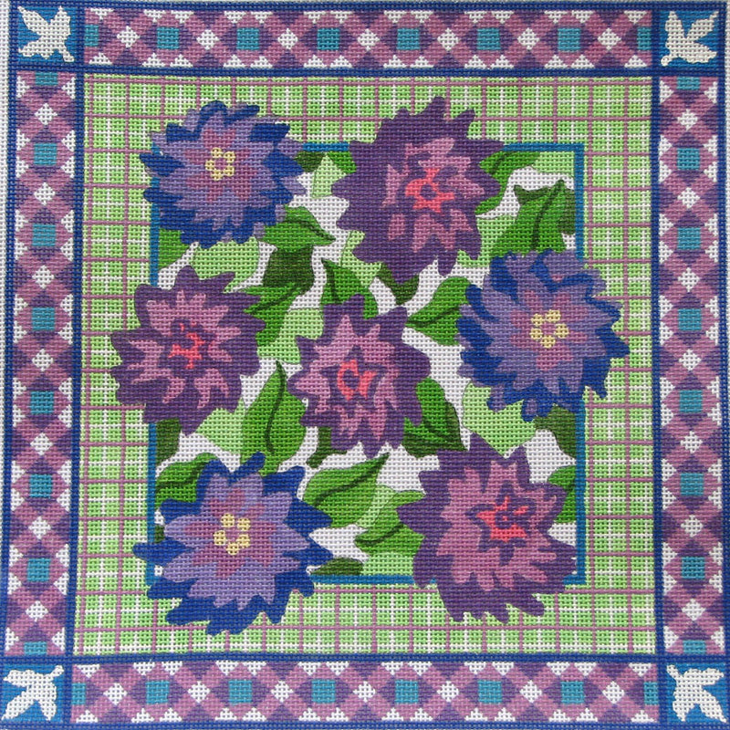 Abstract Purple Dahlias -- 13 mesh only