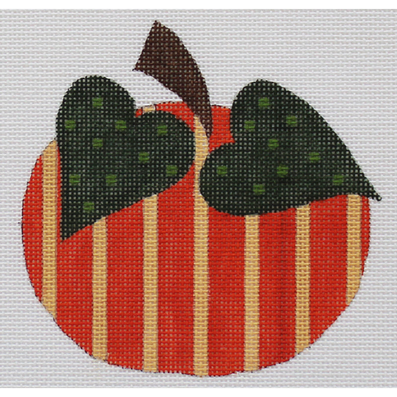 Pumpkin with stripes Needlepoint