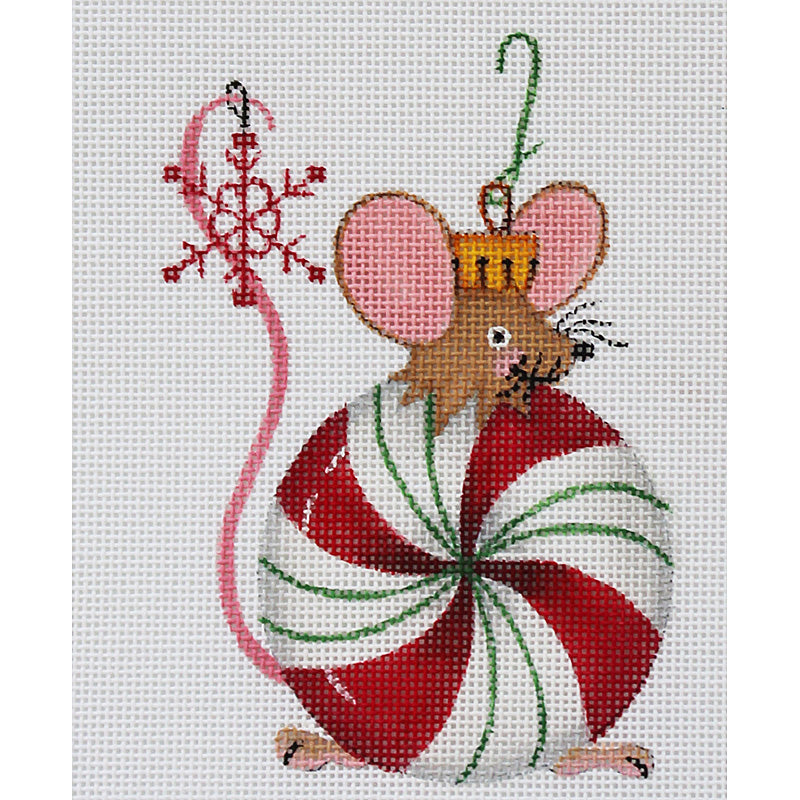 Whimsical Peppermint Candy Mouse by Lainey Daniels