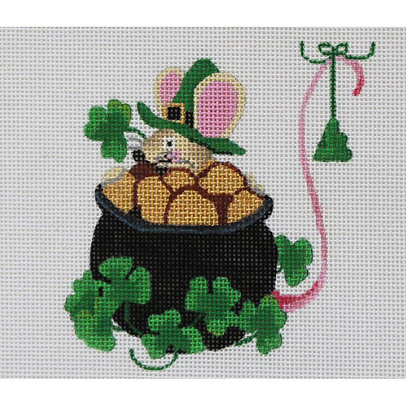 Whimsical St Patrick's Day Mouse by Lainey Daniels