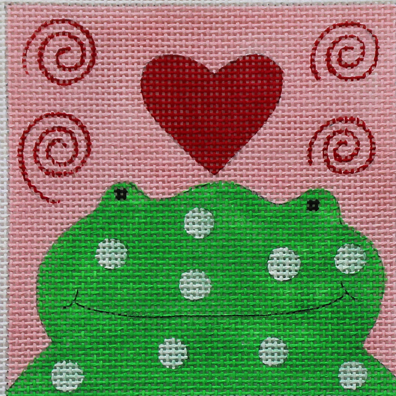 Frog Prince Easy Stitch needlepoint