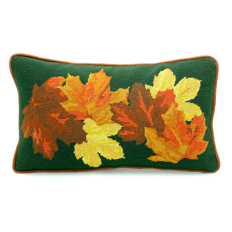 Fall Leaves lumbar pillow kit by Cleopatra's Needle
