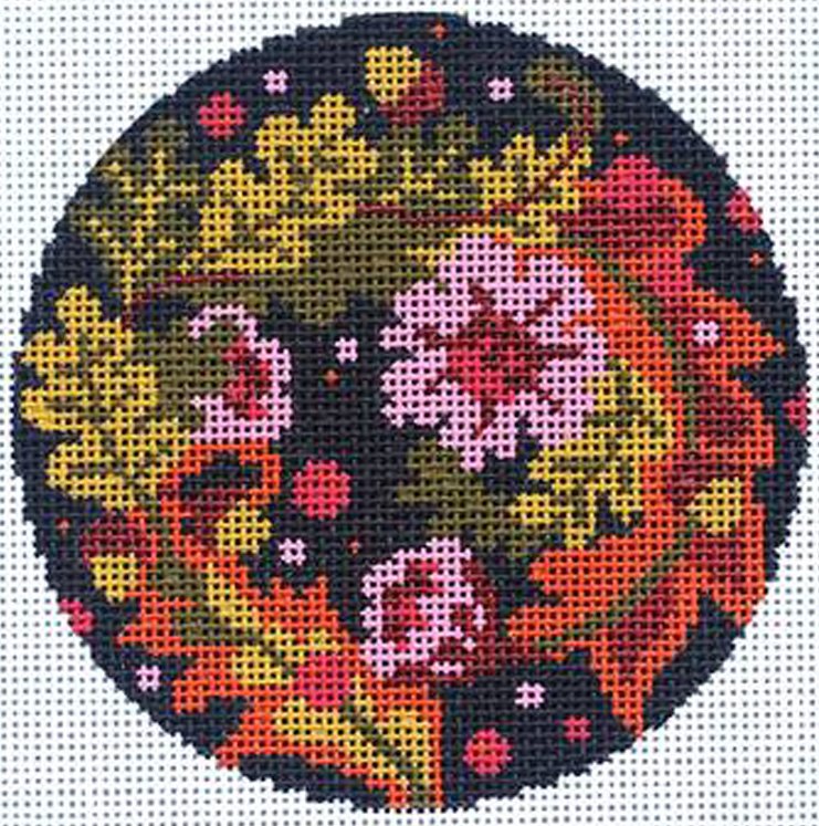 Abigail Cecile Floral Equinox needlepoint ornament