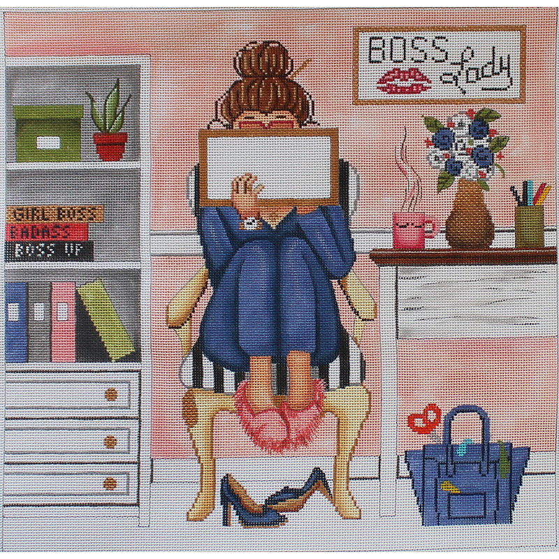 Boss Lady Needlepointer by Gayla Elliot