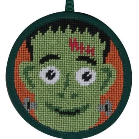 Halloween Needlepoint Ornament Kit Frankenstein – Needlepoint For Fun