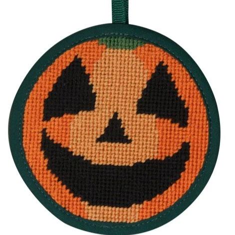 Halloween Needlepoint Ornament Kit Pumpkin