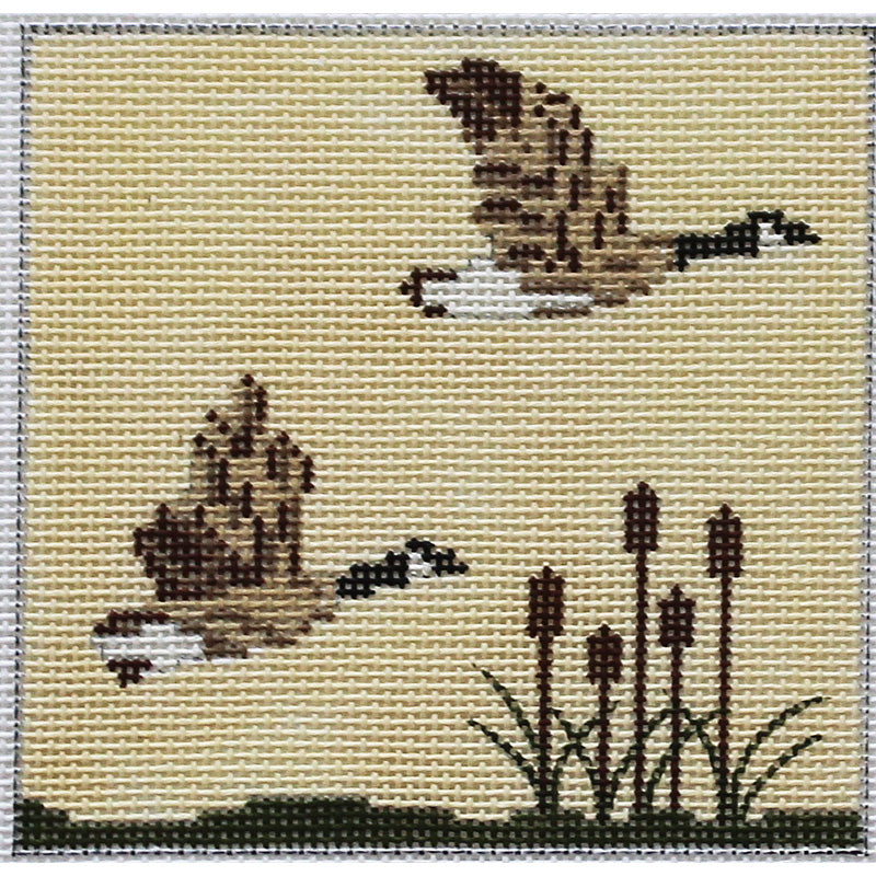 Canada Geese square by JChild Designs