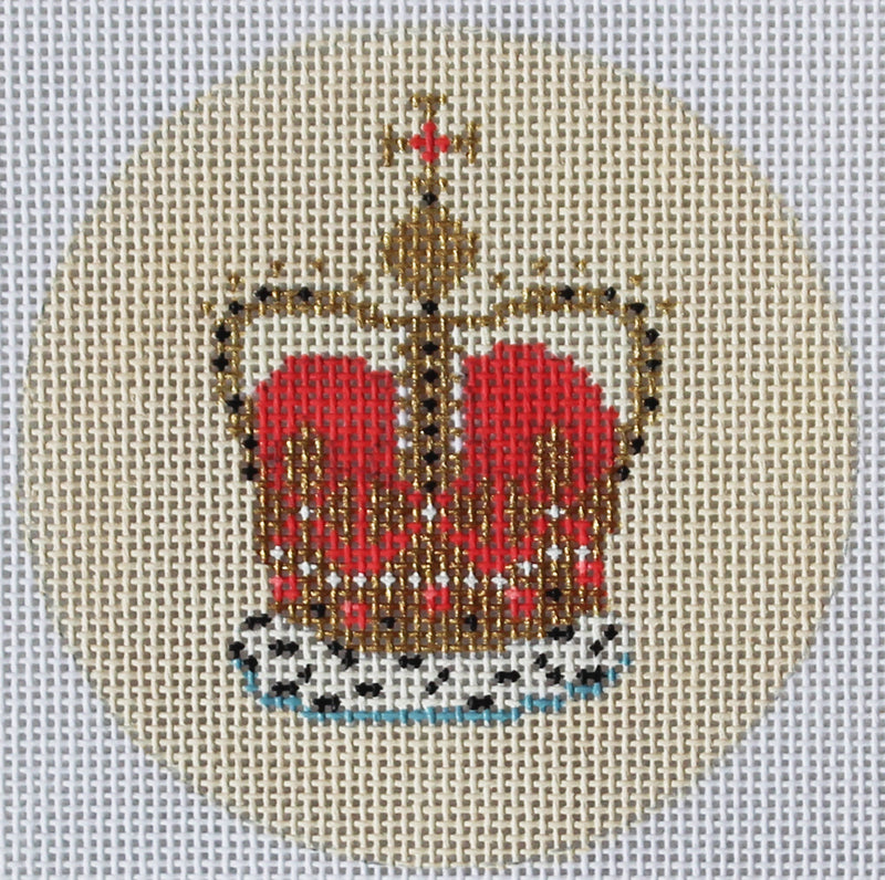 London Needlepoint Ornament Series: The Crown