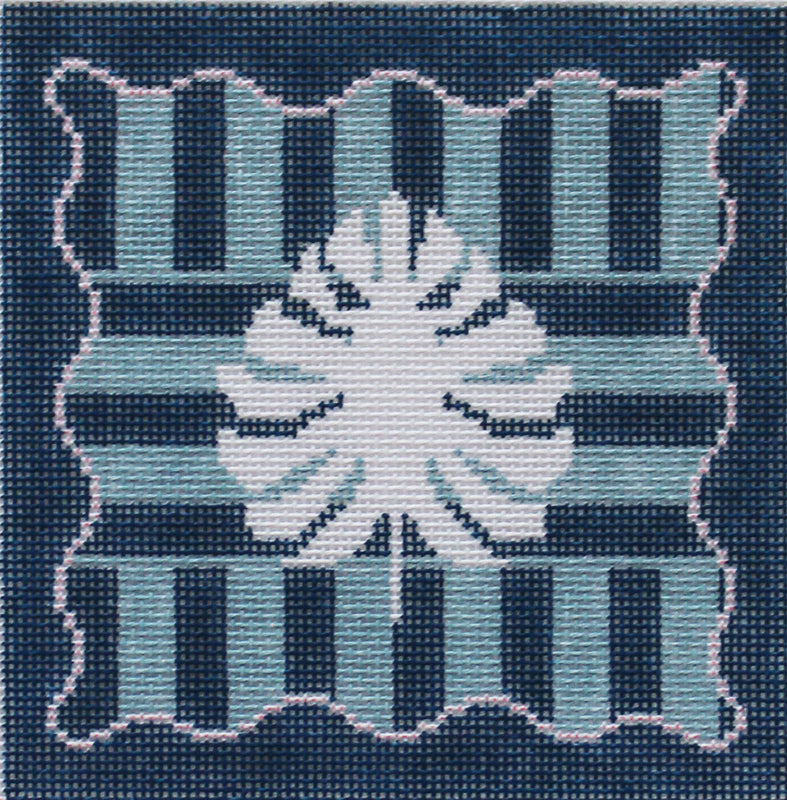 Palm leaf square Needlepoint