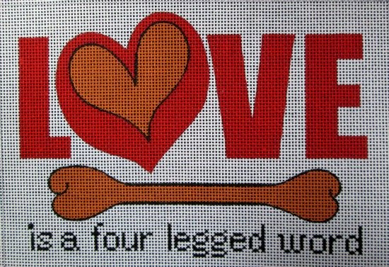 Love Is A Four Legged Word - Canvas Only
