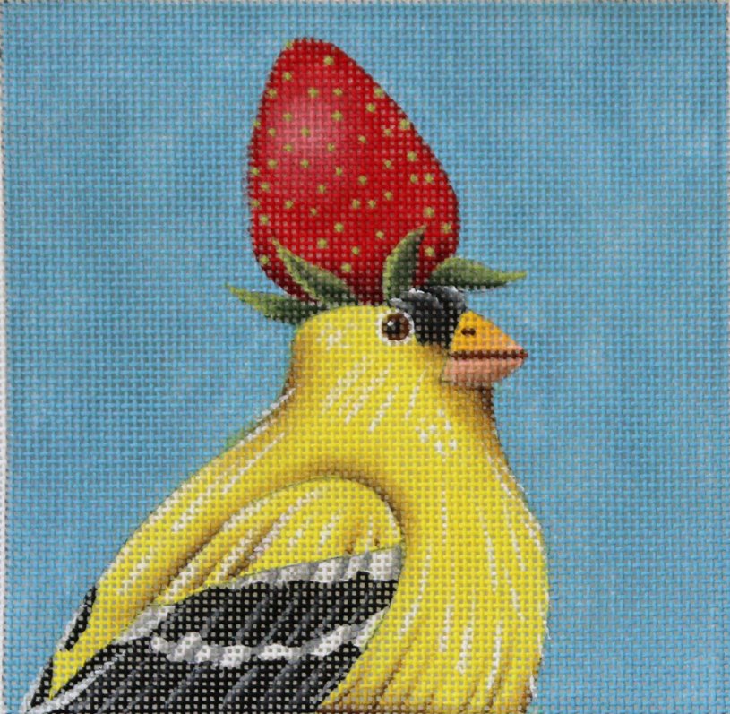 Strawberry Goldfinch by Vicky Sawyer for Melissa Shirley