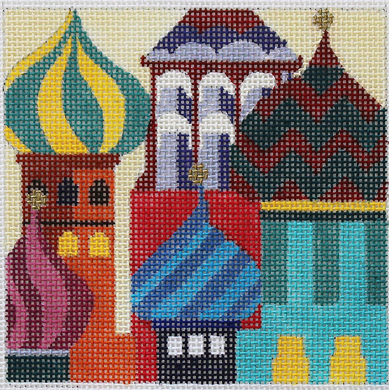 Russian Travel Square - St Basil's Cathedral by Melissa Prince