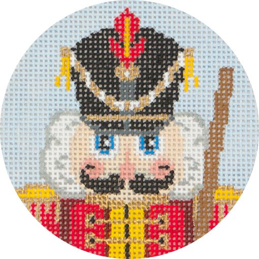 Needlepoint Christmas Ornament Nutcracker Soldier - Canvas Only