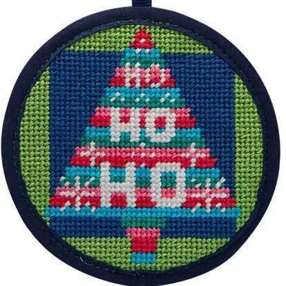 Needlepoint Christmas Ornament Kit Ho Ho Ho Tree
