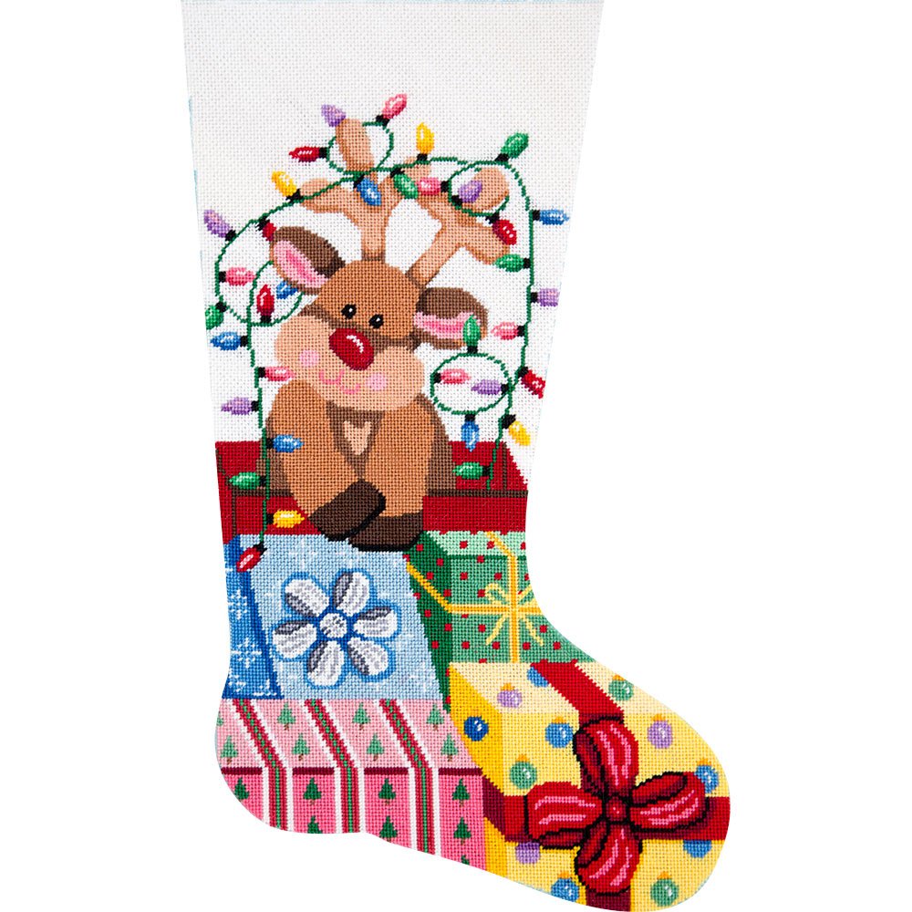 Fairytale Needlepoint Christmas Stocking