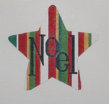 NOEL Star Christmas Ornament - Canvas Only