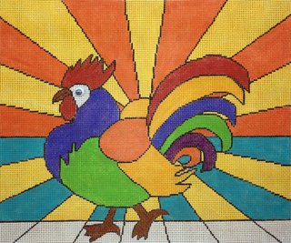 Sunrise Strut - Rooster - Canvas Only