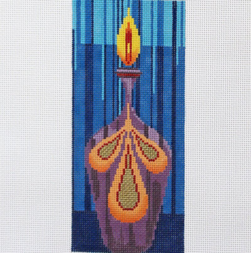 Purple Candle needlepoint by Tapestry Fair