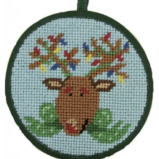 reindeer needlepoint ornament kit