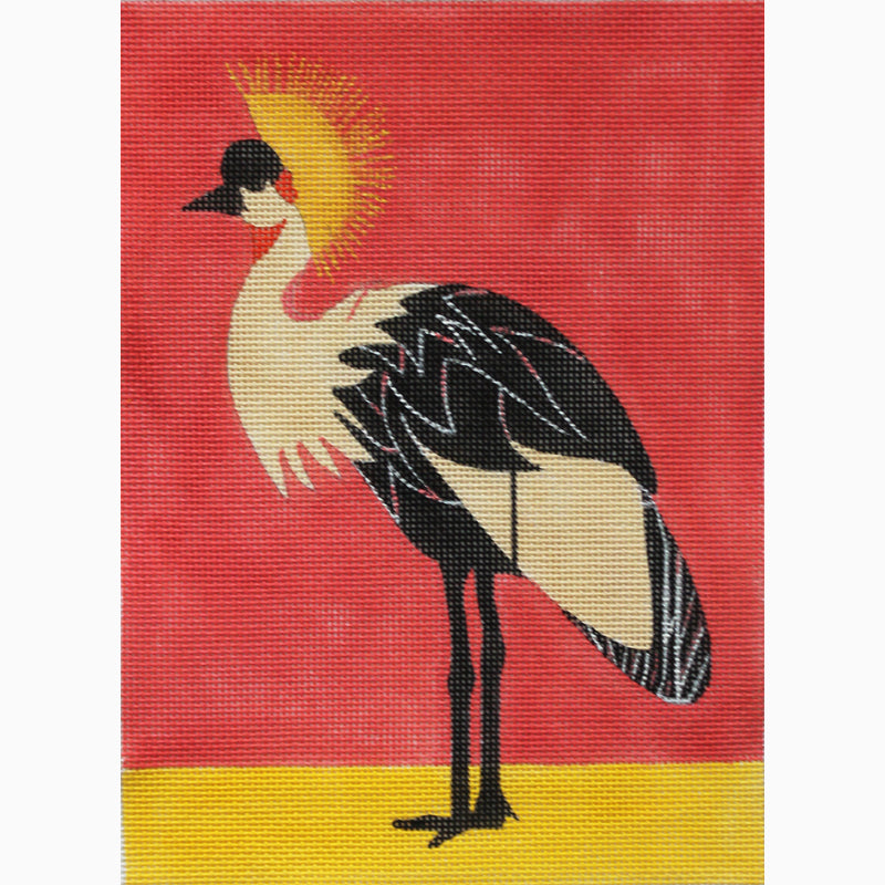 African Crowned Crane Needlepoint