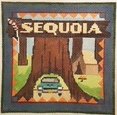Sequoia needlepoint by Denise De Rusha - Canvas Only