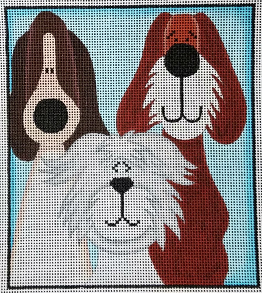 Whimsical Pups #1 - Canvas Only