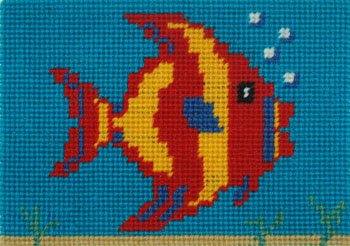 Kids Needlepoint Kit Finlay Fish