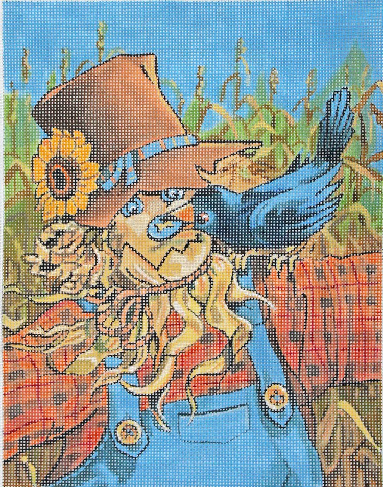 Scarecrow Antics by Janet Stever - Canvas Only