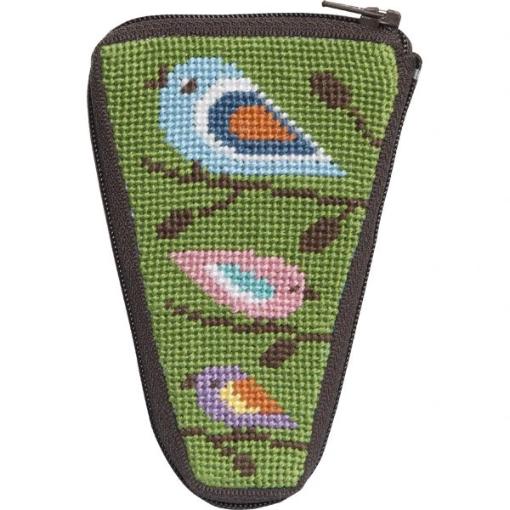 Stitch and Zip Scissor Case Birds of Color