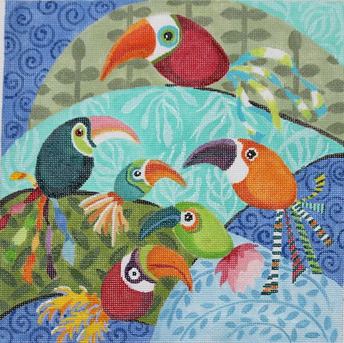 Tropical Birds - Canvas Only