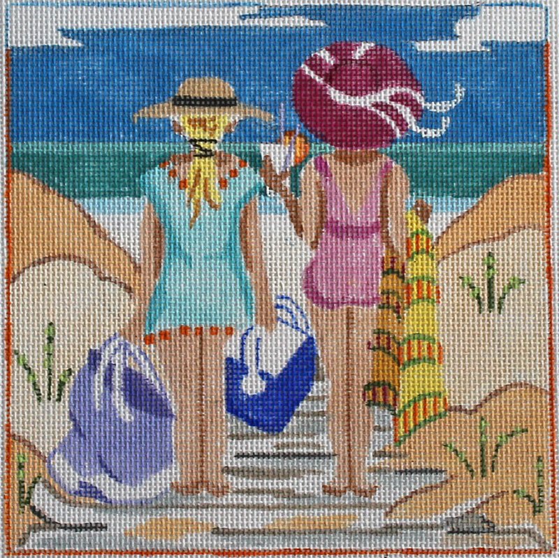 Where's Our Spot needlepoint canvas by Julie Mar