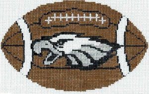 Football Ornament -- Philadelphia Eagles shown - Canvas Only